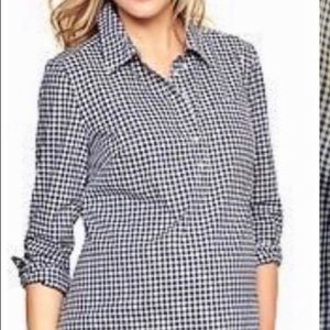 Gap maternity gingham top